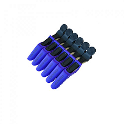 Зажимы пластиковые Keratin Tools Фиолетовые 6 шт